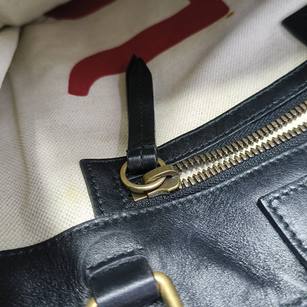 Monogram Coated Canvas Tote Bag Beige