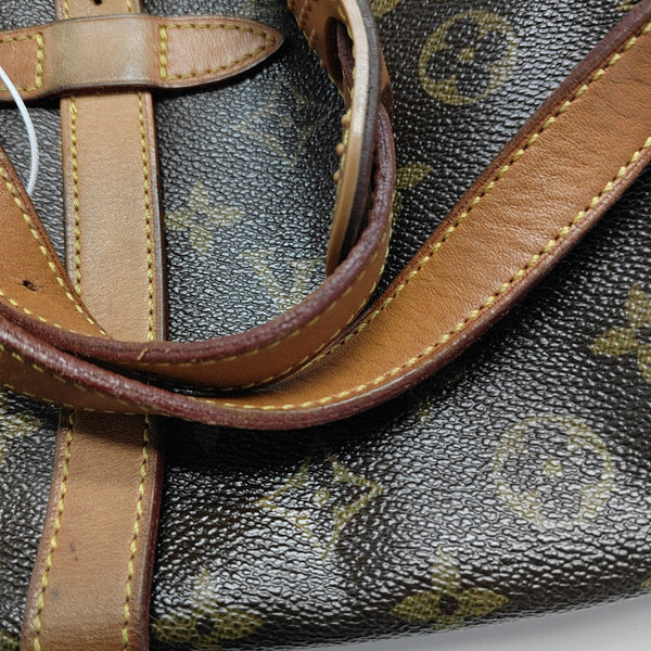 SAUMUR 30 Monogram Coated Canvas Brown