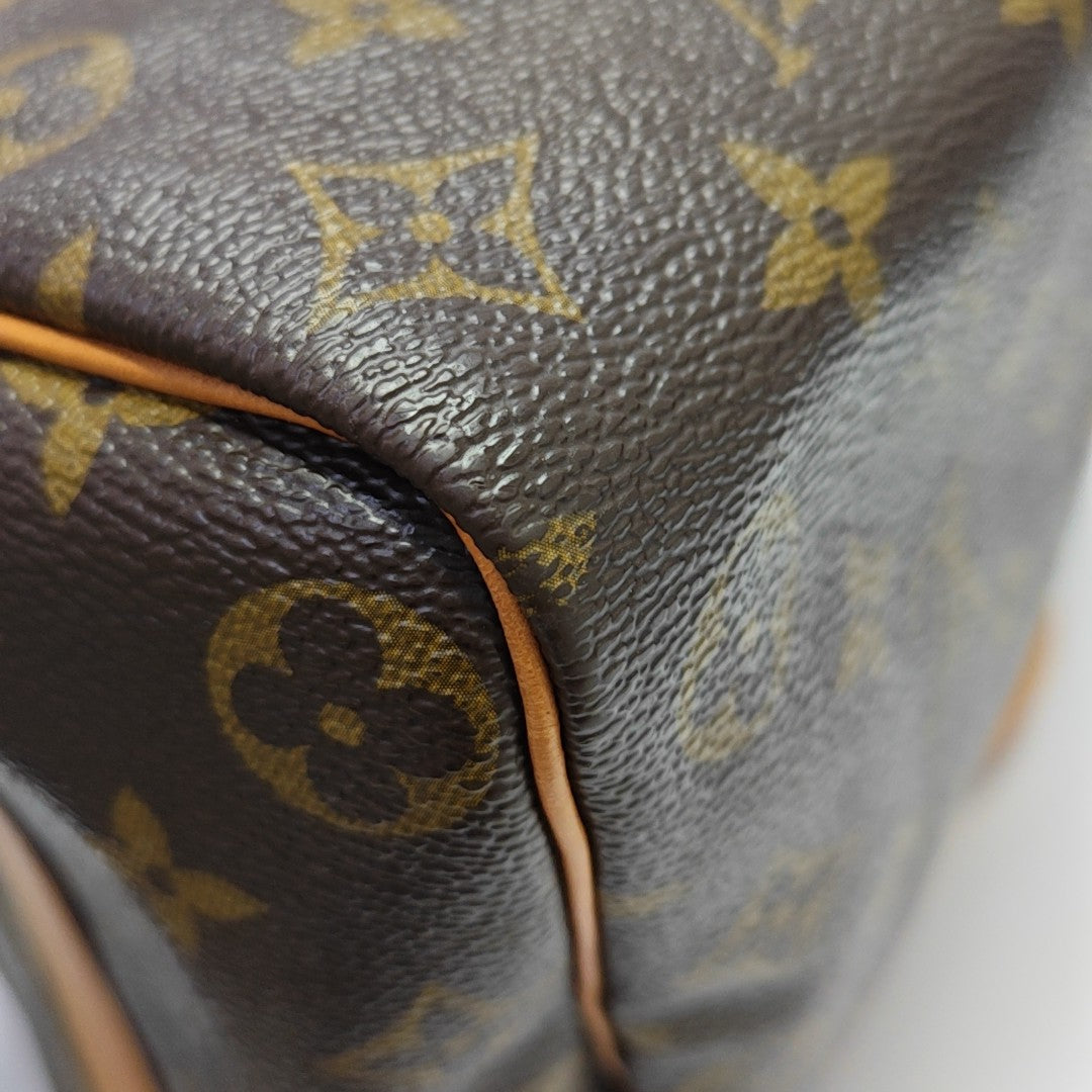 SPEEDY 35 Monogram Coated Canvas Brown