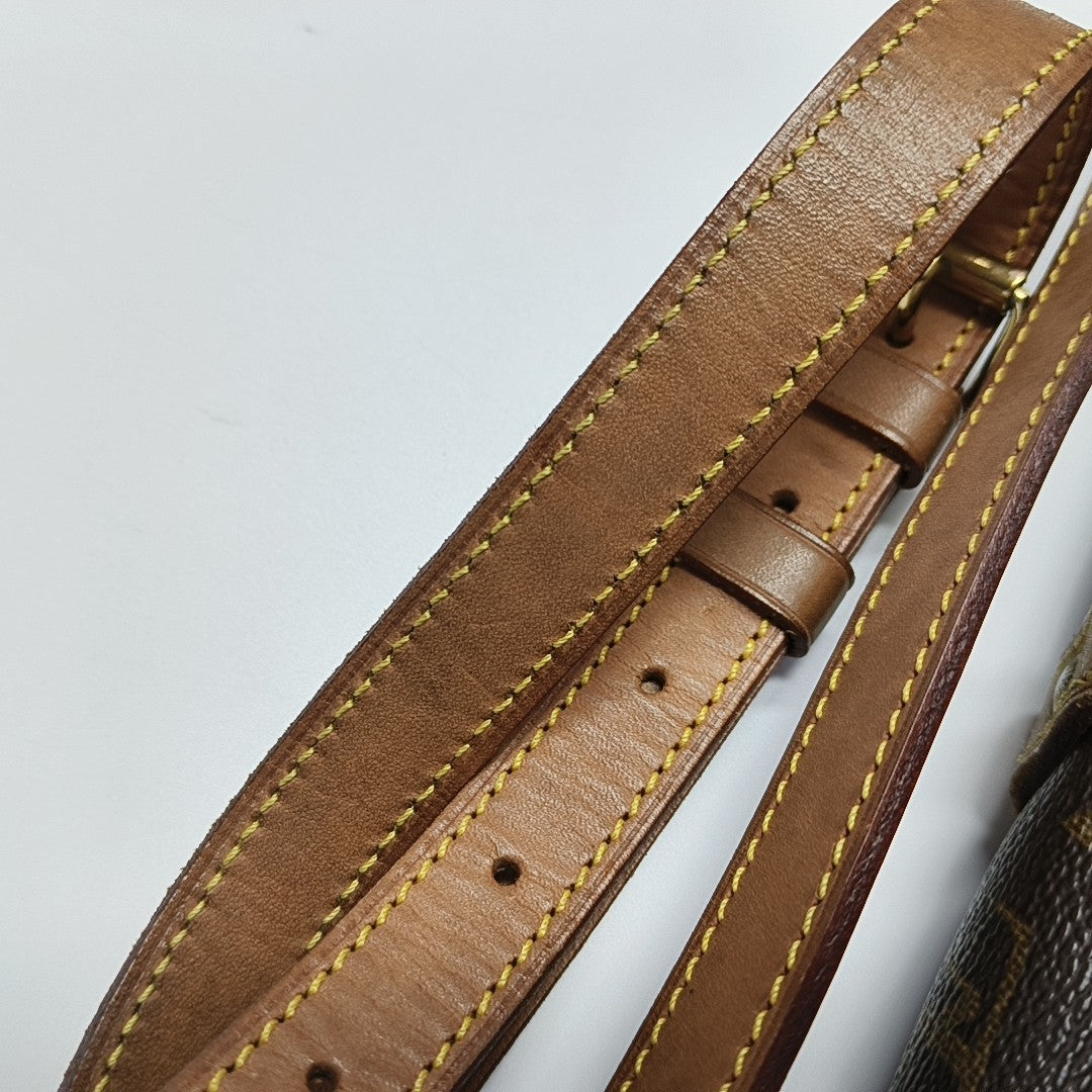SAUMUR 30 Monogram Coated Canvas Brown