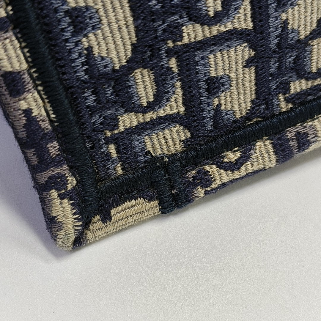 Book Tote Medium Oblique Canvas Blue