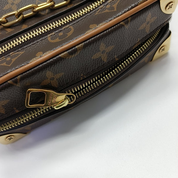 SOFT TRUNK Mini Monogram Coated Canvas Brown