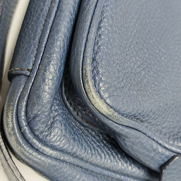 Vela Messenger Bag Calfskin Blue