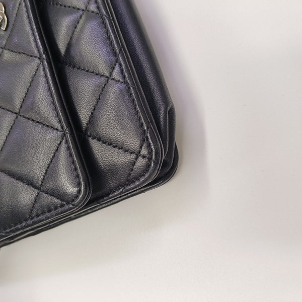 WOC Quilted Lambskin Black