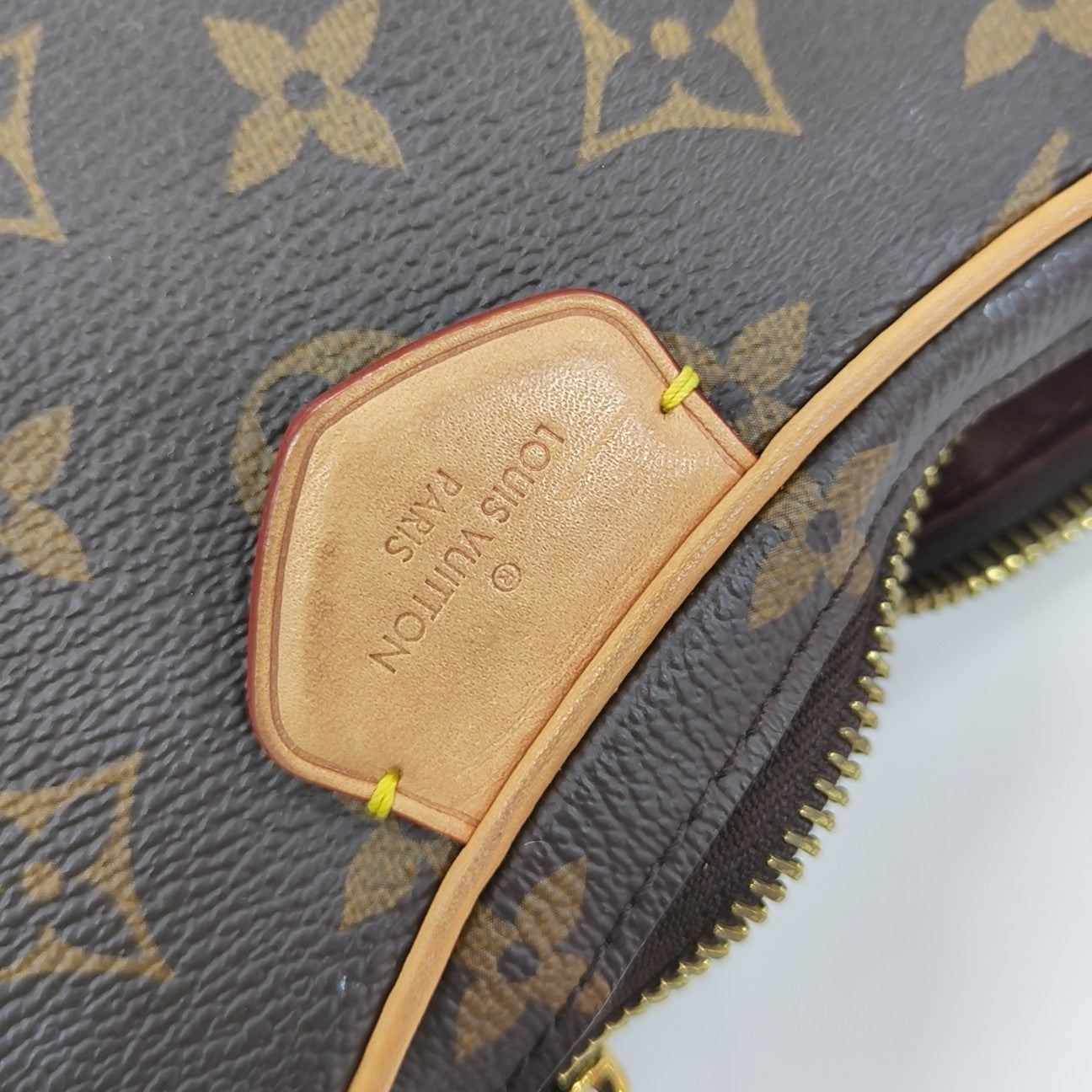 CROISSANT Monogram Coated Canvas Brown