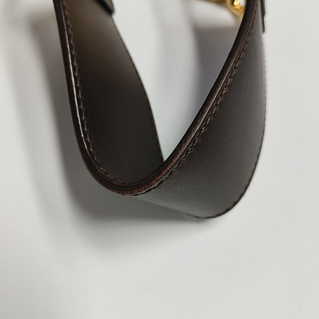 Calfskin Shoulder Bag Brown