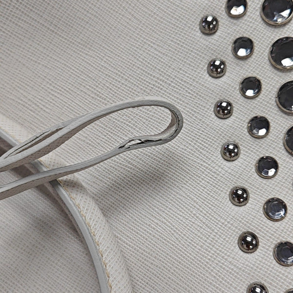 Galleria Extra Large Saffiano Calfskin White
