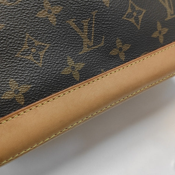 ALMA BB Monogram Coated Canvas Brown