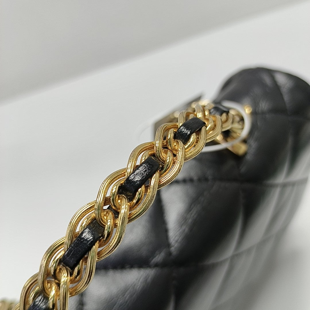 WOC Quilted Lambskin Black