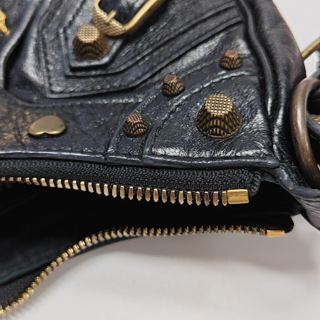 Calfskin Shoulder Bag Black