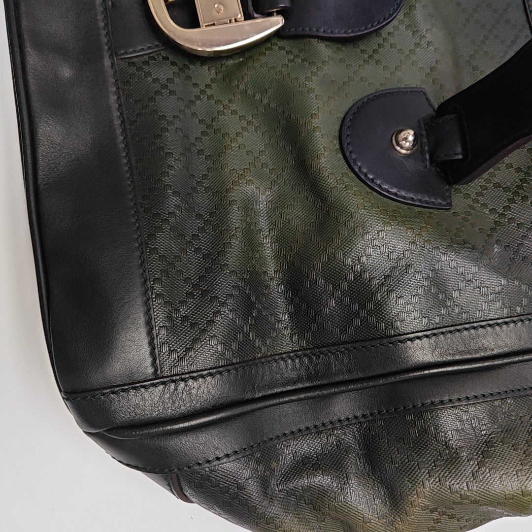 Calfskin Top Handle Bag Green