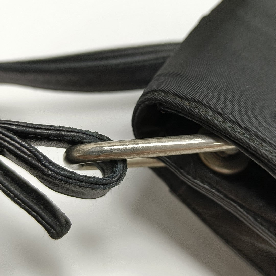 Nylon Shoulder Bag Black