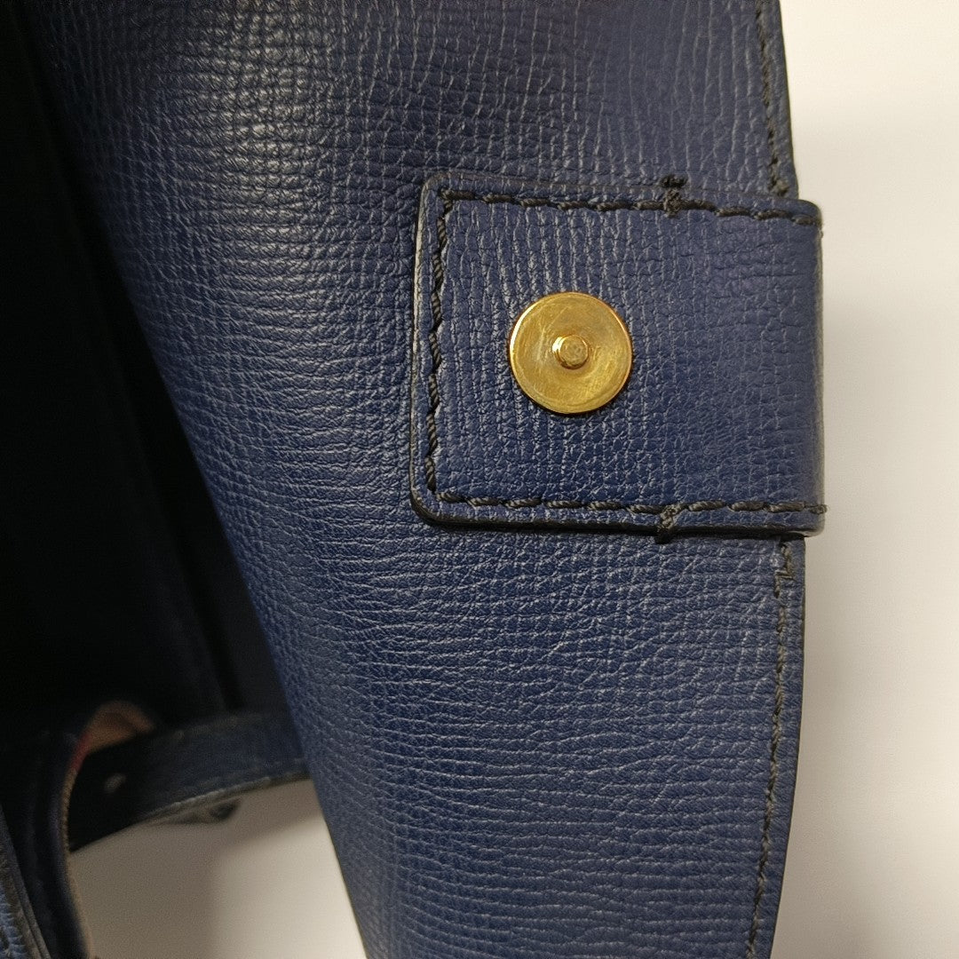 Calfskin Tote Bag Blue