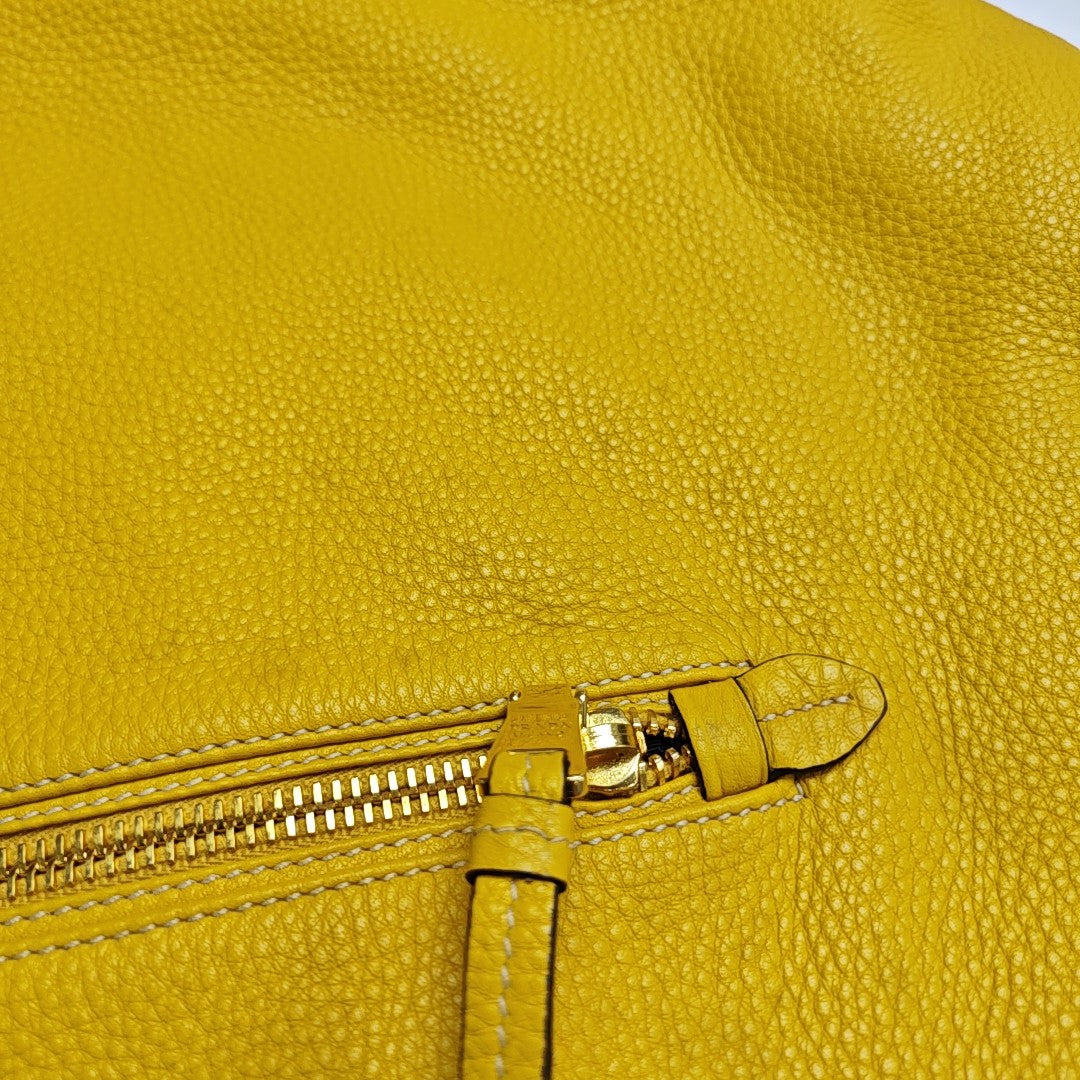 Calfskin Tote Bag Yellow