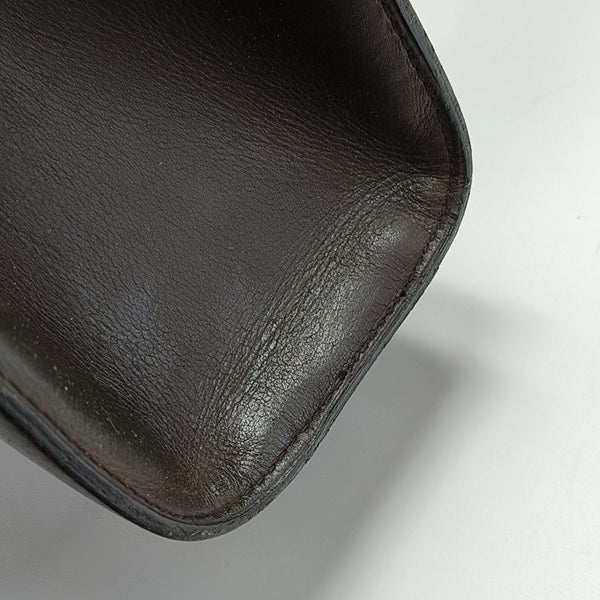 Calfskin Top Handle Bag Brown