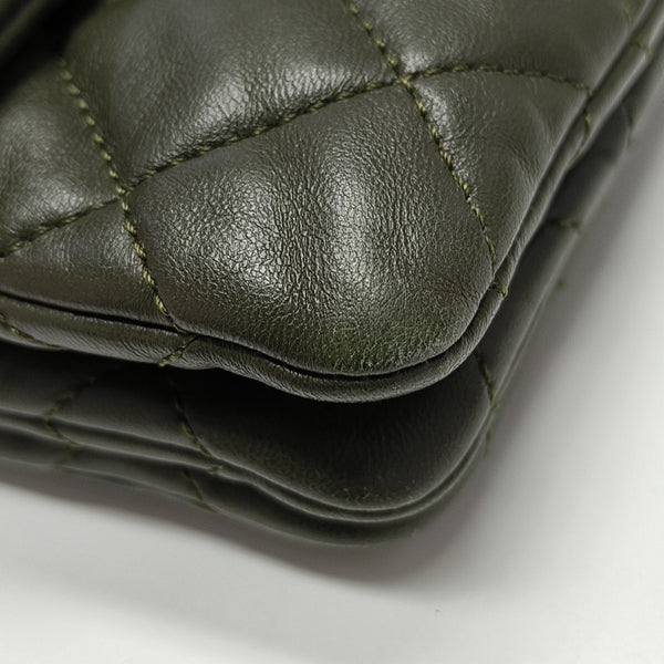 CLASSIC FLAP Mini Quilted Lambskin Green