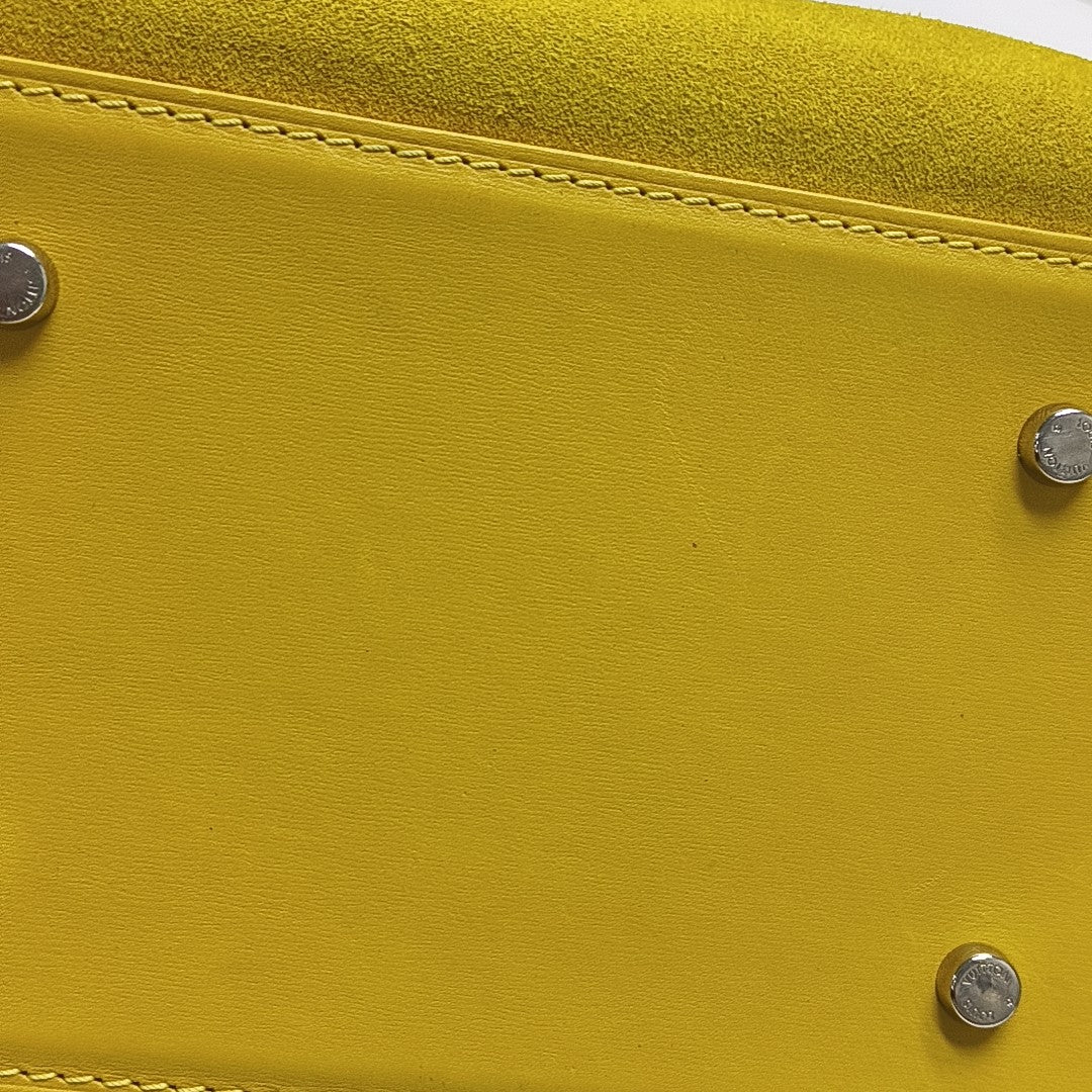 SPEEDY CUBE PM Damier Calfskin Yellow