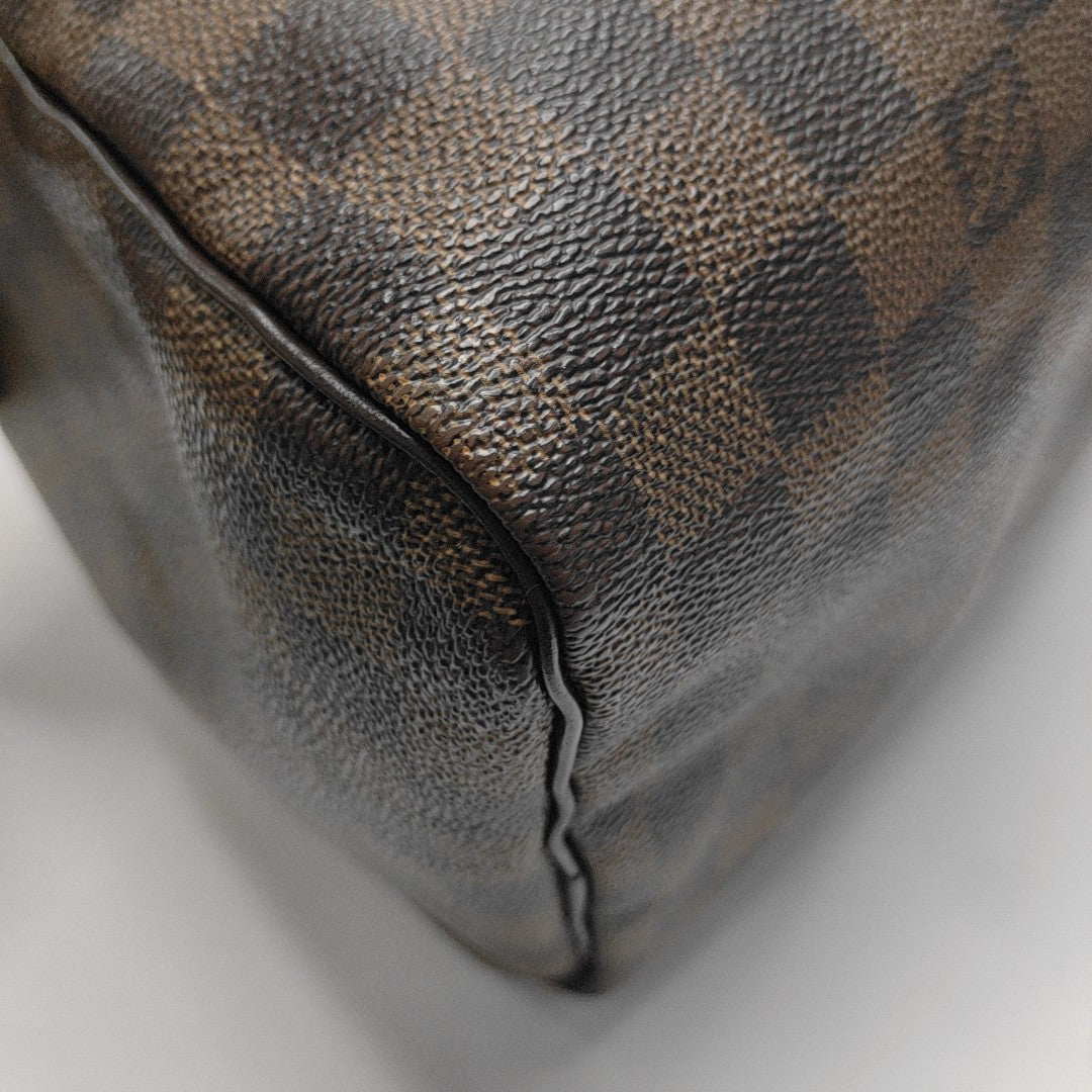 SPEEDY 30 Damier Ebene Coated Canvas Brown