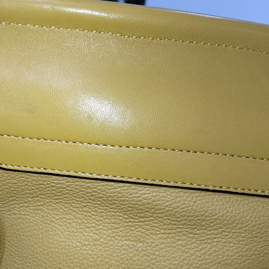 Faye Medium Calfskin Yellow