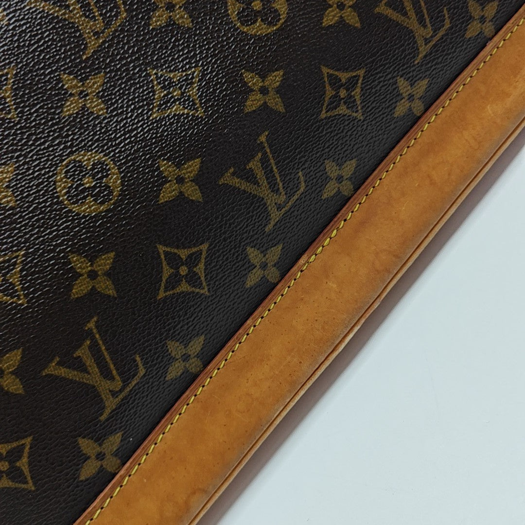 ALMA PM Monogram Coated Canvas Brown