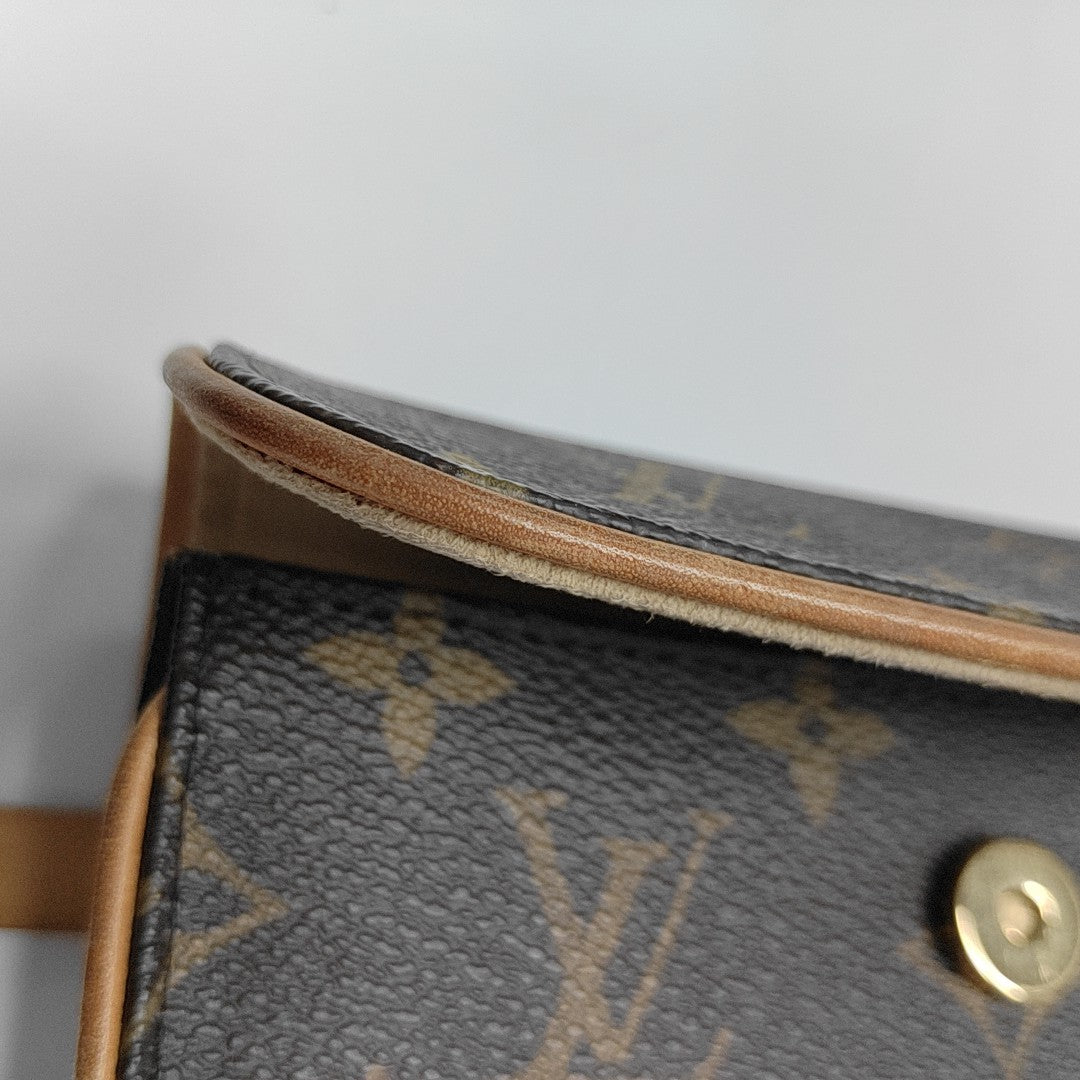 FLORENTINE Monogram Coated Canvas Brown