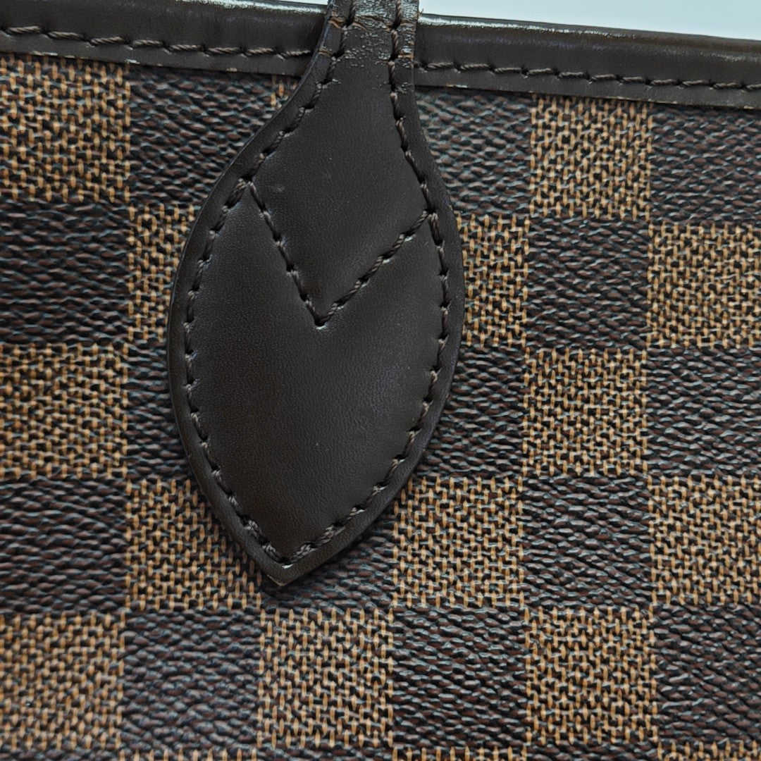 NEVERFULL MM Damier Ebene Coated Canvas Brown