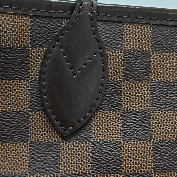 NEVERFULL MM Damier Ebene Coated Canvas Brown