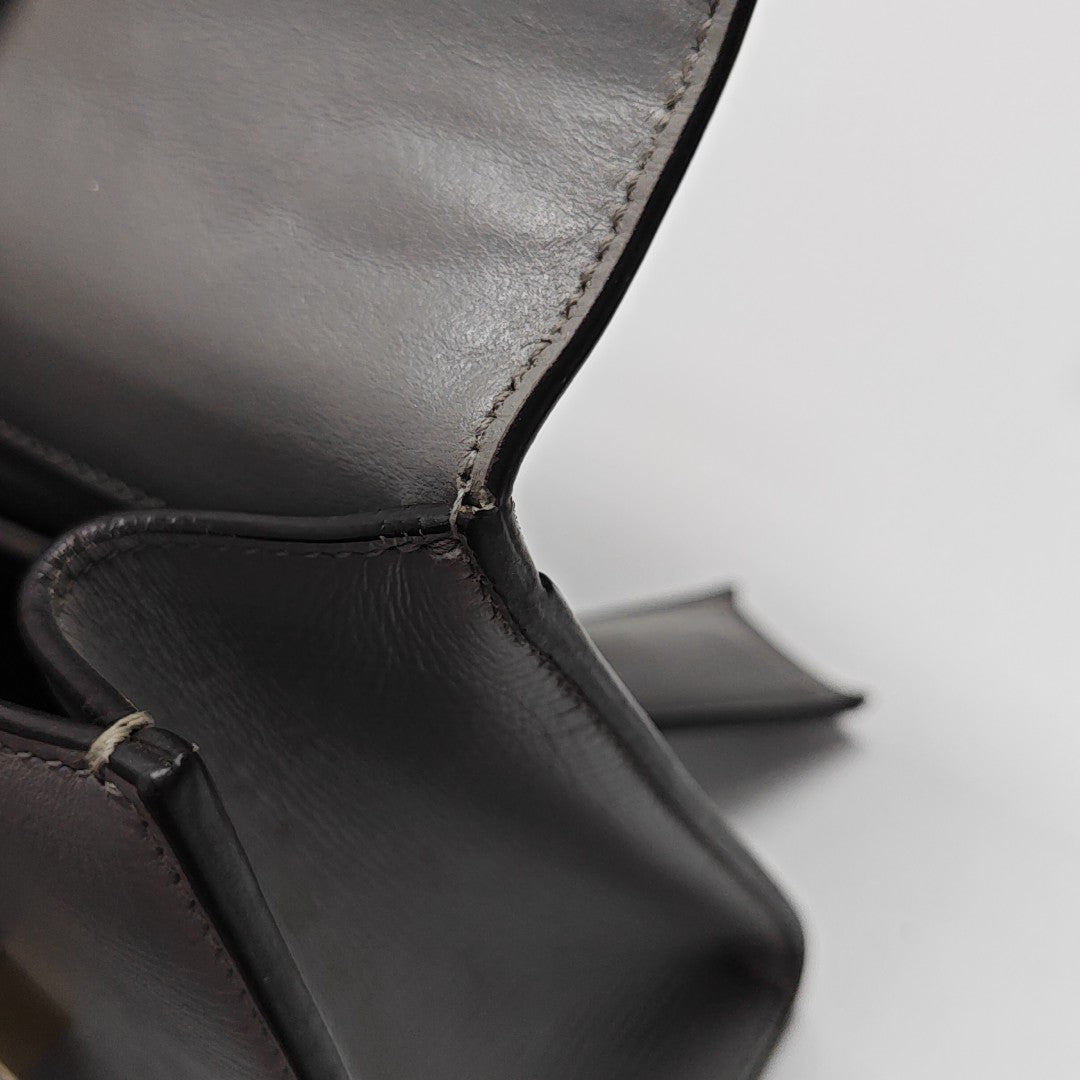 Calfskin Shoulder Bag Gray