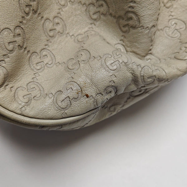 Sukey Monogram Calfskin Beige