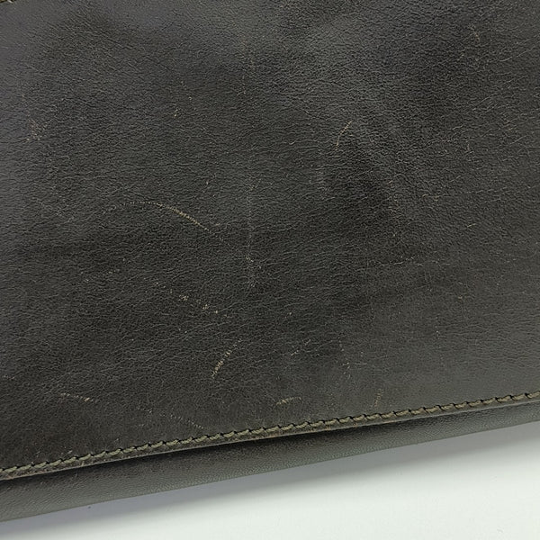 Calfskin Top Handle Bag Brown
