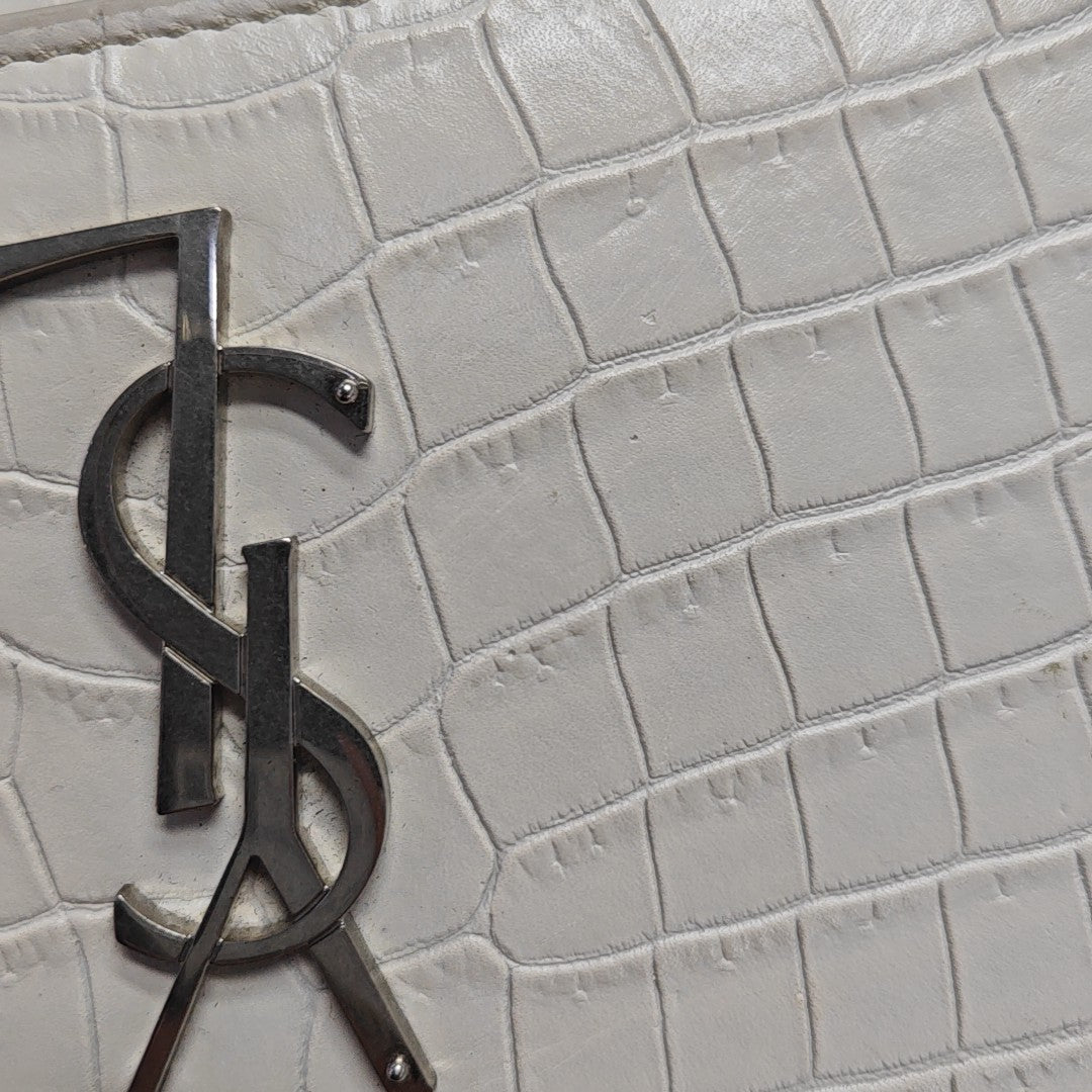 SUNSET Medium Calfskin White