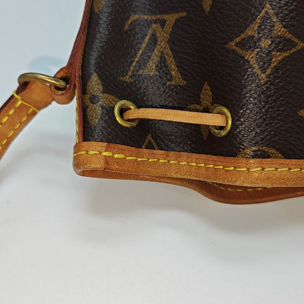 NÉONOÉ Nano Monogram Coated Canvas Brown