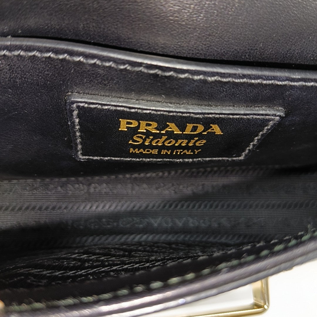 Sidonie Saffiano Calfskin Black