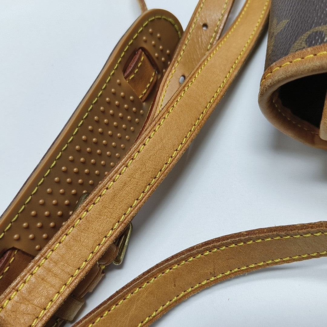 SOLOGNE PM Monogram Coated Canvas Brown