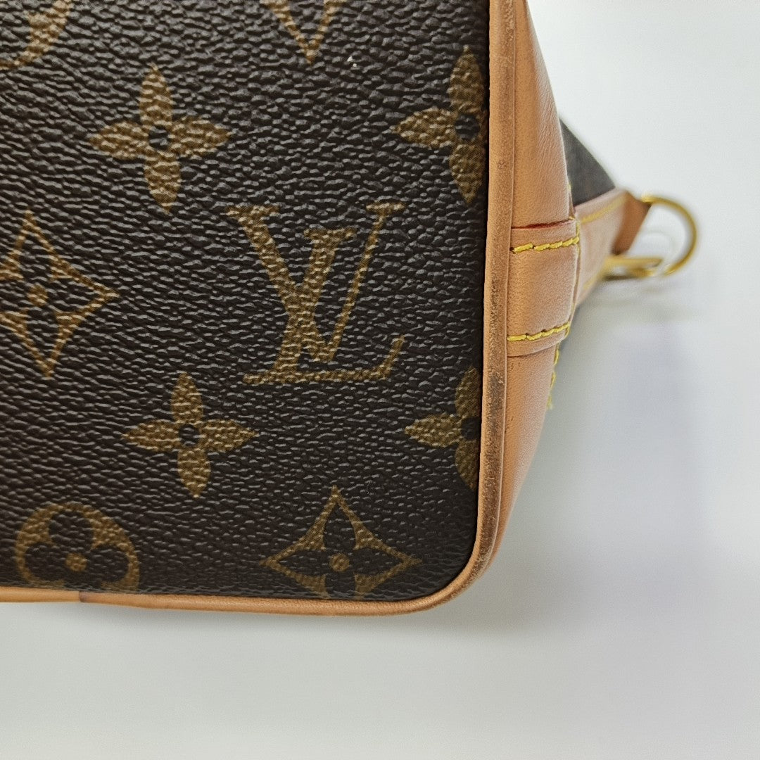 NOÉ Nano Monogram Coated Canvas Brown