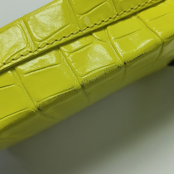 Shopping Bag Calfskin Yellow