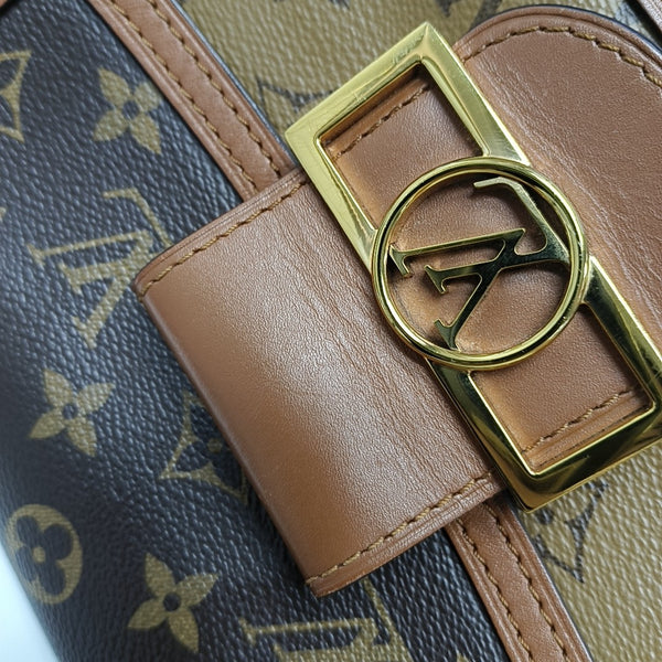 DAUPHINE Mini Monogram Coated Canvas Brown