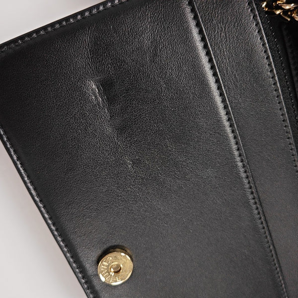 BOY CHANEL Mini Quilted Grained Calfskin Black
