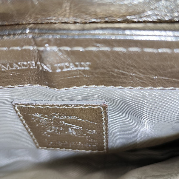 Quilted Calfskin Top Handle Bag Gold