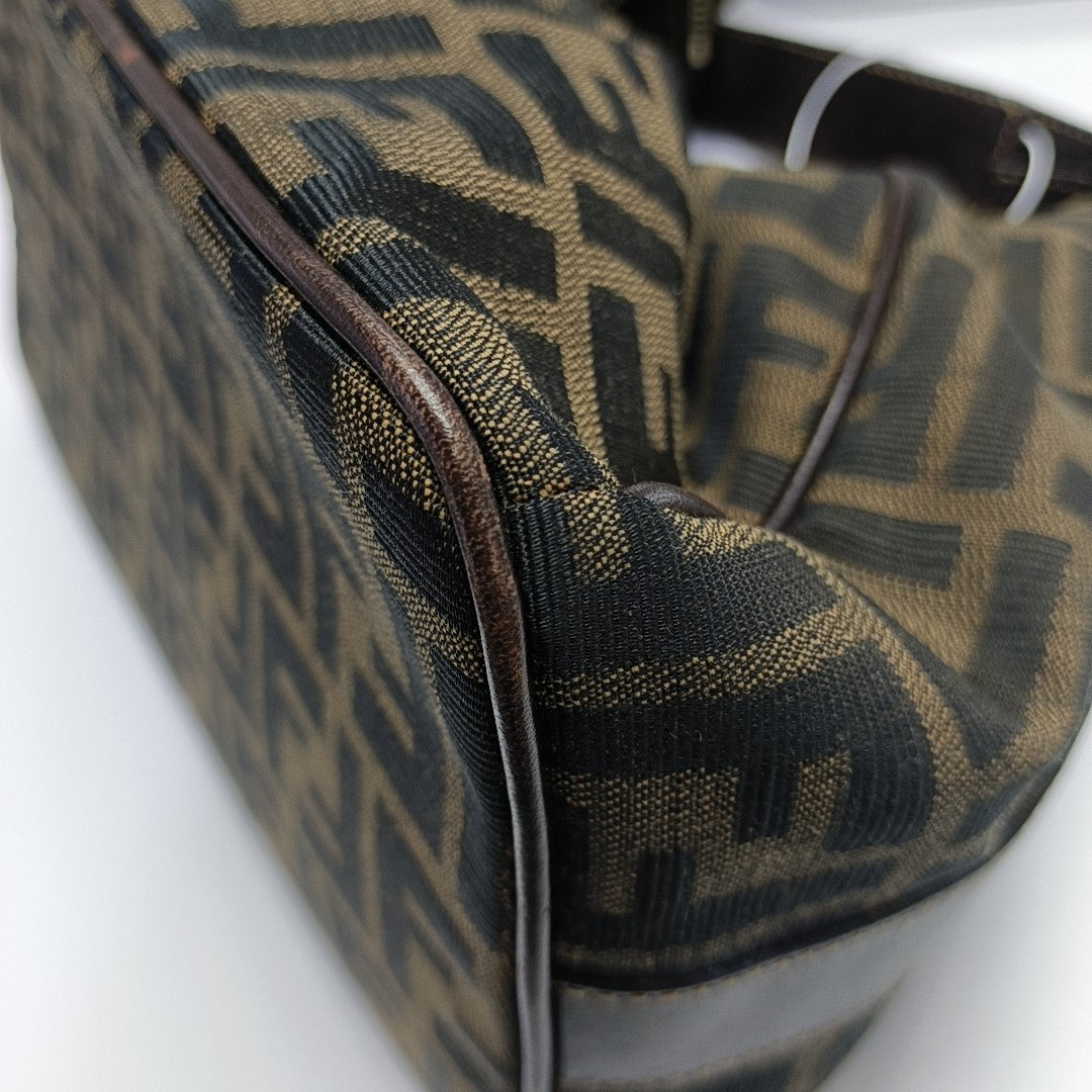 Canvas Top Handle Bag Brown