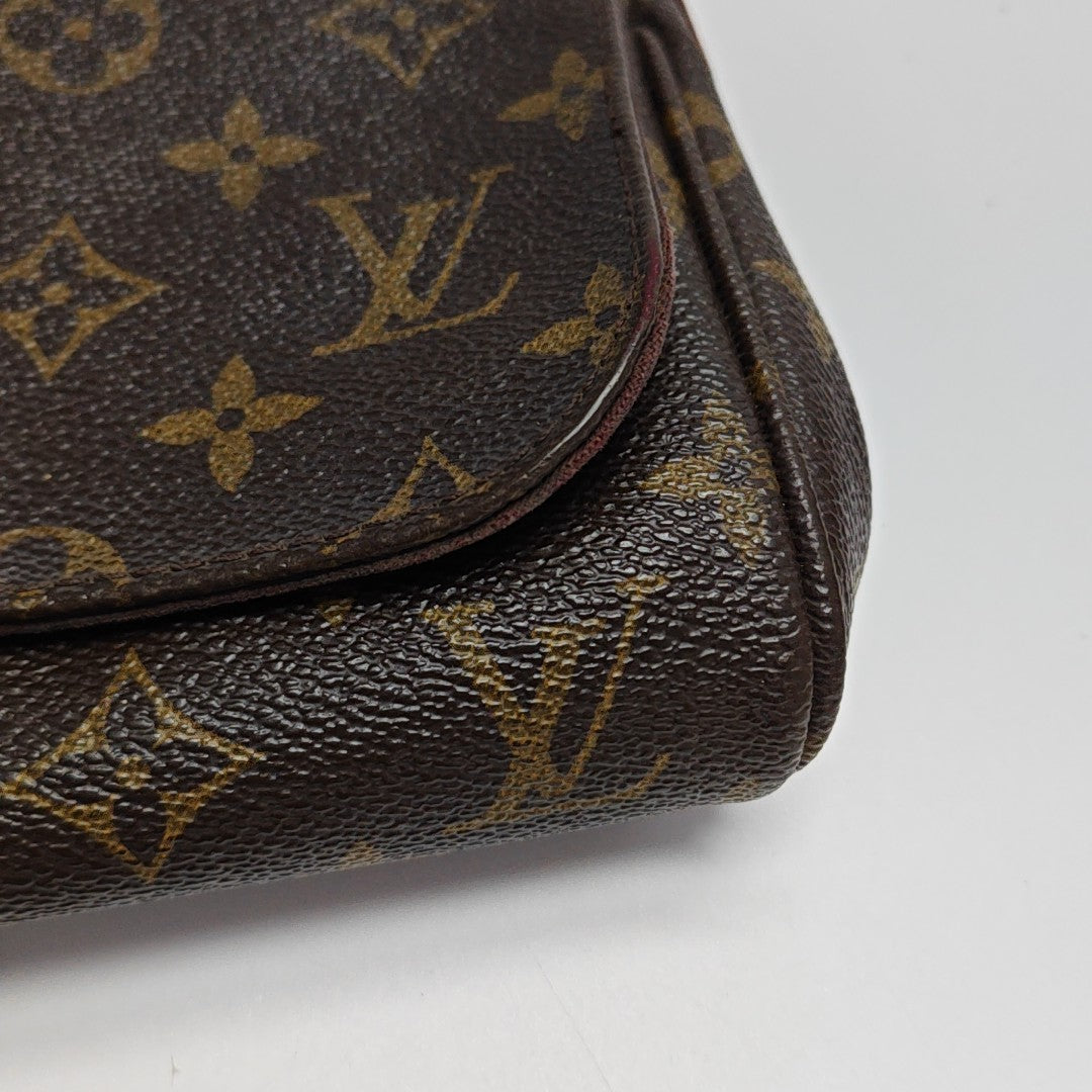 FAVORITE PM Monogram Coated Canvas Brown