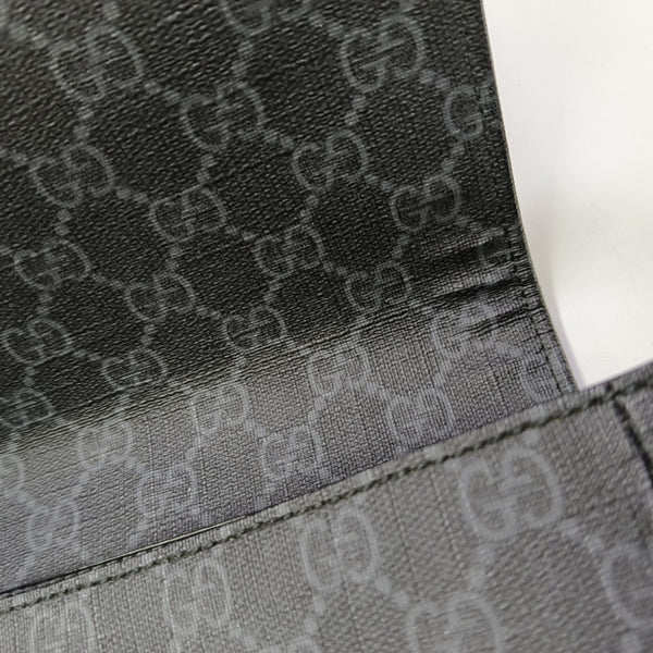 Monogram Coated Canvas Shoulder Bag Black