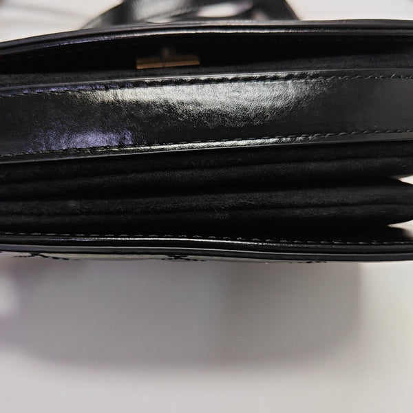 Quilted Calfskin Shoulder Bag Black