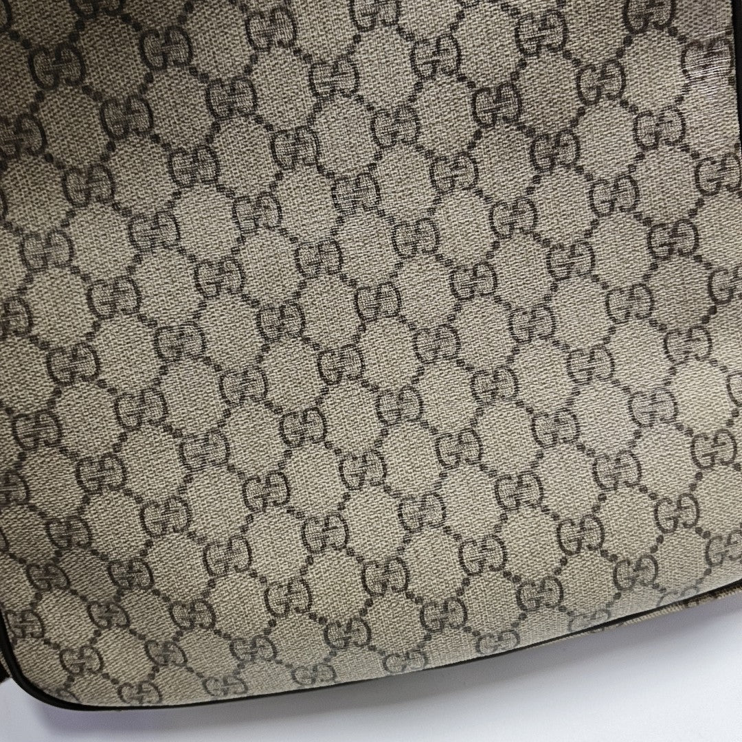 GG Supreme Monogram Coated Canvas Black
