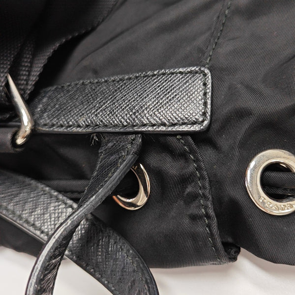 Nylon Backpack Black