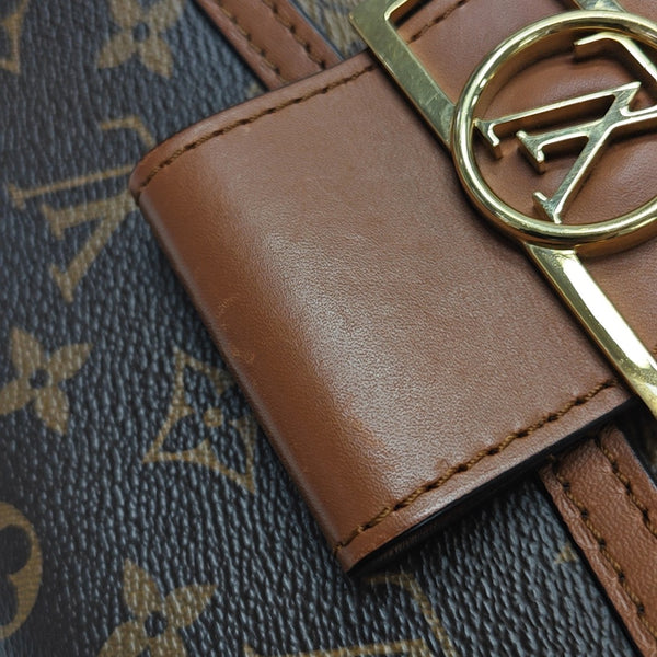DAUPHINE Mini Monogram Coated Canvas Brown