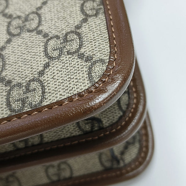 Retro Mini Monogram Coated Canvas Beige