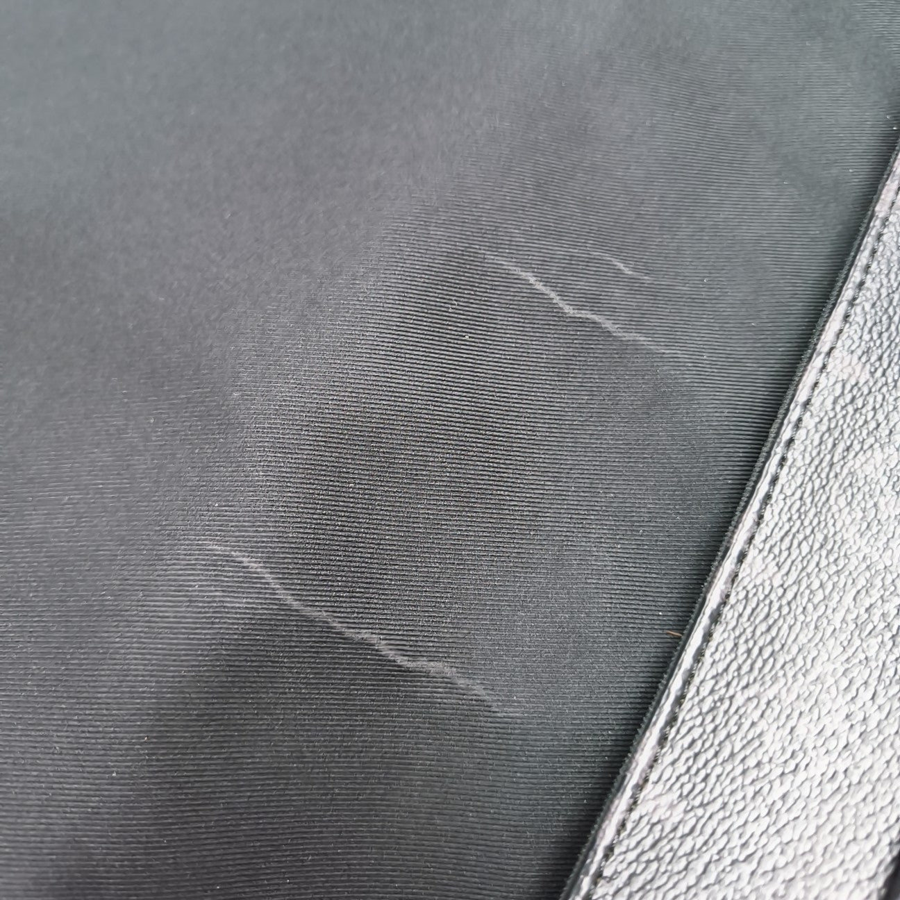 DISTRICT MM Monogram Coated Canvas Black