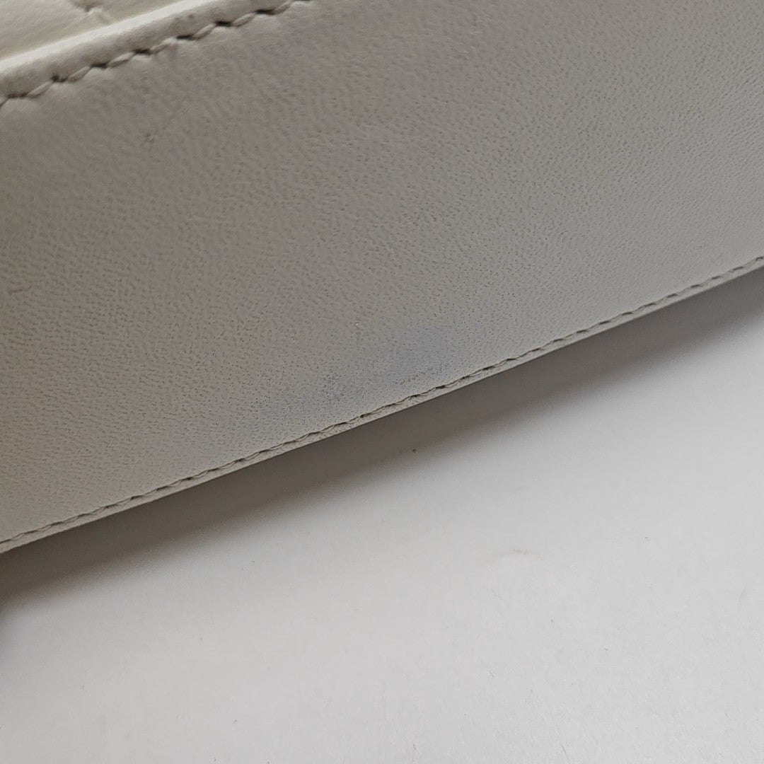 Lady Dior Small Cannage Lambskin White