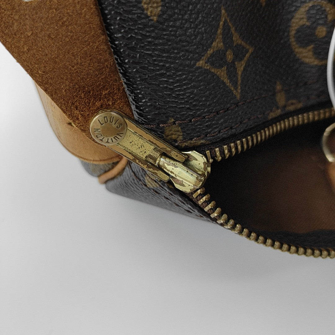 SPEEDY 30 Monogram Coated Canvas Brown